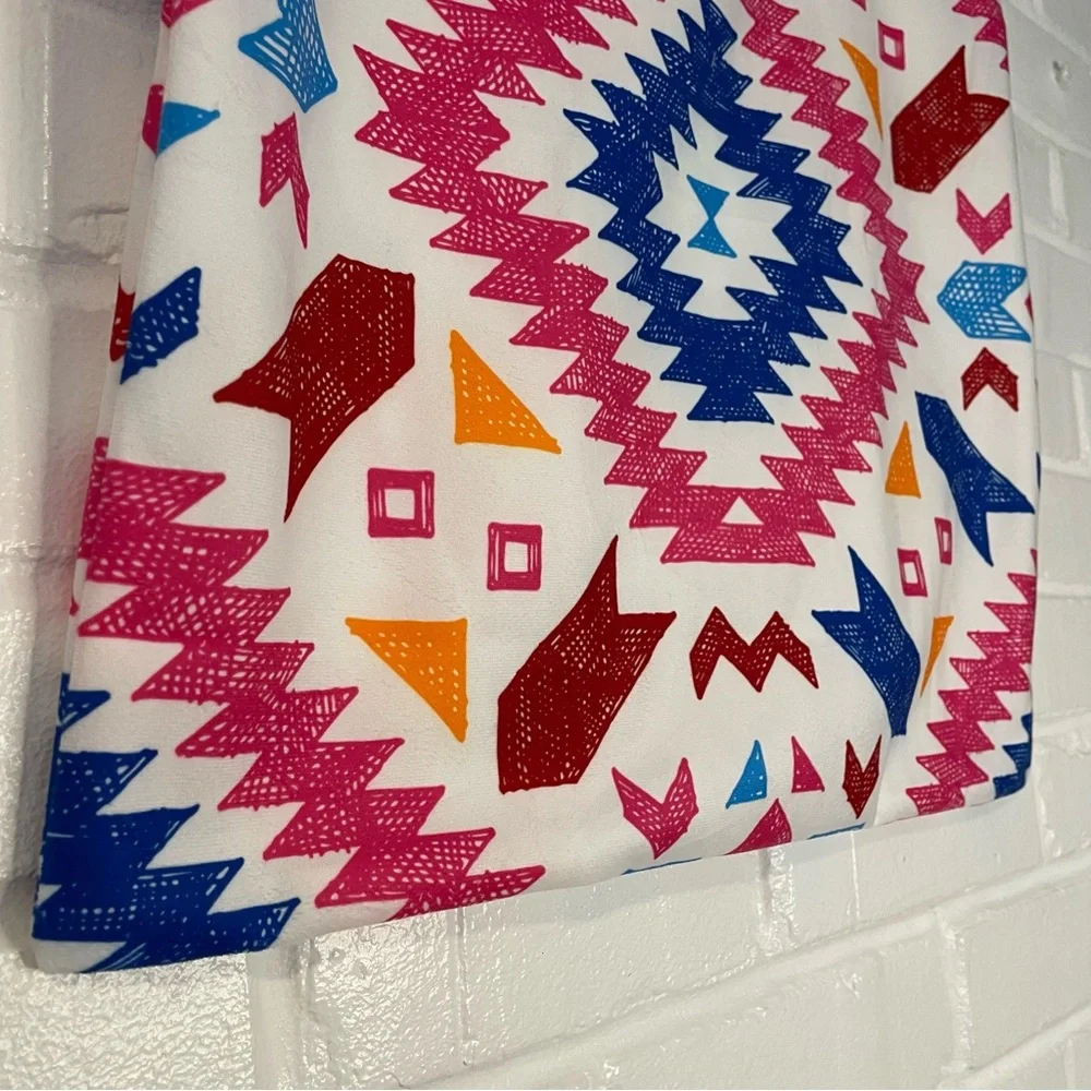 Native Southwestern Aztec Patterned Fabric Pillow Covers 18x18 Poly Bohemian 2